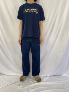 画像2: 2000 EMINEM ロゴプリント ラッパーTシャツ L (2)