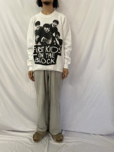 画像2: 90's THE BEATLES "FIRST KID ON THE BLOCK" ロックバンドスウェット XXL (2)