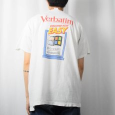 画像3: 90's Verbatim "Microsoft Windows95" 記録メディアブランド プリントTシャツ XL (3)