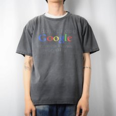 画像2: "I don't need Google my wife knows everything" ジョークプリントTシャツ XL (2)