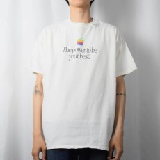 画像2: 90's Apple USA製 "The power to be your best." レインボーロゴプリントTシャツ XL (2)