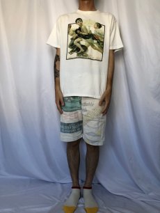 画像2: 90's Norman Rockwell USA製 アートプリントTシャツ L (2)