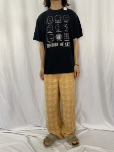 画像2: 90's HISTORY OF ART USA製 アートプリントTシャツ XL (2)