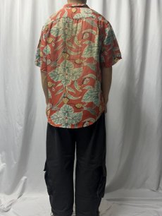 画像4: 80's BANANAREPUBLIC "SAFARI&TRAVEL CLOTHING" 総柄レーヨンアロハシャツ (4)