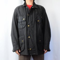 画像2: 90's Barbour ENGLAND製 "BEACON JACKET" 3ワラント BLACK 42 (2)