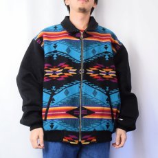 画像2: PENDLETON "High Grade Western Wear" ネイティブ柄 ウールジャケット XXXL (2)