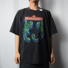 画像2: 2000's Budweiser ビールメーカー プリントTシャツ BLACK XXL (2)