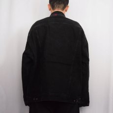 画像3: 90's Levi's 70427 USA製 ネルライナー ブラックデニムジャケット XXL (3)