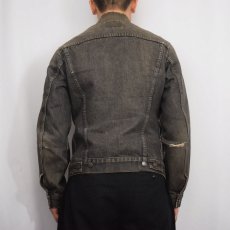 画像3: 80's Levi's 70506 USA製 先染め ブラックデニムジャケット 36 (3)