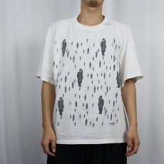 画像3: 90's Rene Magritte "ゴルコンダ" アートプリントTシャツ XL (3)