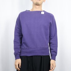 画像2: 40〜50's フリーダムスリーブ 無地スウェット PURPLE (2)