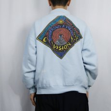 画像4: 80's VISION STREET WEAR ロゴプリントスウェット L (4)