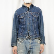 画像2: 60〜70's LEVI'S 70505 USA製 BIGE デニムジャケット (2)