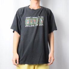 画像2: 2000's ZELDA "DON'T MAKE ME GO" ゲームプリントTシャツ XL (2)