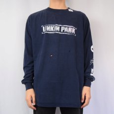 画像2: 2000's LINKIN PARK ロックバンドプリントロンT XL (2)