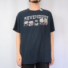 画像3: 2007 SEVENDUST パロディプリント オルタナティヴ・メタルバンド ツアーTシャツ XL (3)