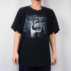 画像2: ALL THAT REMAINS ヘヴィメタルバンドプリントTシャツ XL (2)