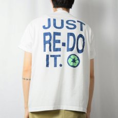 画像3: 80〜90's USA製 "JUST RE-DO IT" パロディプリントTシャツ XL (3)