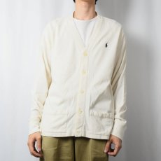 画像2: POLO Ralph Lauren 鹿の子スウェットカーディガン L (2)