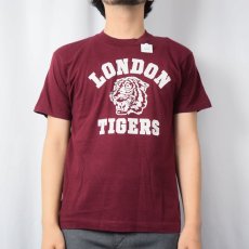 画像2: 80's USA製 "LONDON TIGERS" プリントTシャツ M (2)