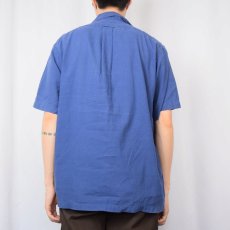 画像3: POLO Ralph Lauren "CURHAM CLASSIC FIT" リネン×コットン オープンカラーシャツ L (3)