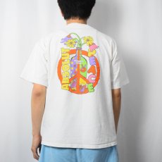 画像3: 90's USA製 PEACE ABSOLUT プリントTシャツ L (3)