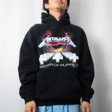 画像3: 90's METALLICA "MASTER OF PUPPETS" ロックバンド スウェットフーディー L (3)