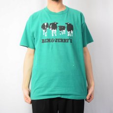 画像2: 90's BEN&JERRY'S USA製 企業プリントTシャツ XL (2)