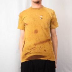 画像3: 70's TOWN CRAFT USA製 無地ポケットTシャツ S (3)