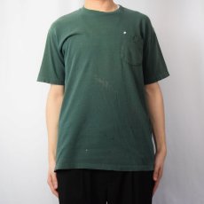 画像2: 90's TOWN CRAFT USA製 無地ポケットTシャツ M (2)