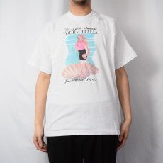 画像2: 90's Botticelli's "Birth Of Venus" 自転車レースプリントTシャツ (2)