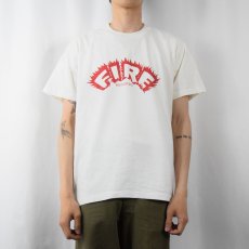 画像2: 90's FIRE RECORDS USA製 インディーズレコードレーベル プリントTシャツ L (2)