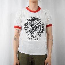 画像2: 90's Born Losers Records USA製 レコードレーベル リンガーTシャツ M (2)