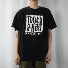 画像2: Tooth & Nail Records USA製 レコードレーベルプリントTシャツ BLACK XL (2)
