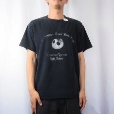 画像2: The Nightmare Before Winter Break キャラクターパロディプリントTシャツ BLACK M (2)