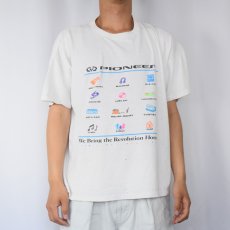 画像2: 90's PIONEER USA製 電機メーカー プリントTシャツ XL (2)