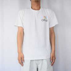 画像2: Microsoft office コンピューター企業 ロゴプリントTシャツ L (2)