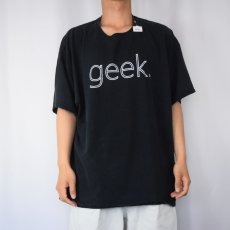 画像2: Microsoft "geek" コンピューター企業 プリントTシャツ BLACK 2XL (2)