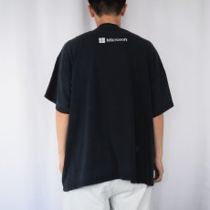 画像3: Microsoft "geek" コンピューター企業 プリントTシャツ BLACK 2XL (3)