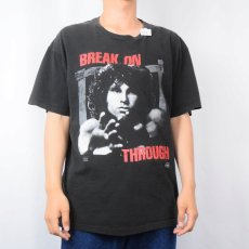 画像2: 90's The Doors USA製 "Break On Through" ロックバンド プリントTシャツ BLACK XL (2)