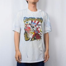 画像3: 80's GRATEFUL DEAD × BOB DYLAN USA製 バンドツアープリント タイダイTシャツ ONE SIZE (3)