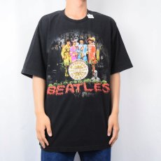 画像2: 2000's THE BEATLES USA製 "Sgt Pepper's Lonely Hearts Club Band" ロックバンドプリントTシャツ BLACK XL (2)