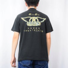 画像4: 90's AEROSMITH CANADA製 ロックバンドプリントTシャツ BLACK L (4)