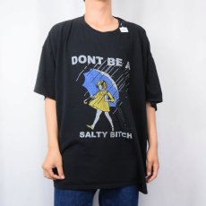 画像2: Morton Salt "DONT BE A SALTY BITCH" 塩メーカープリントTシャツ BLACK 3XL (2)