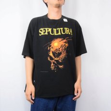 画像2: SEPULTURA ヘヴィメタル・バンド プリントTシャツ BLACK (2)