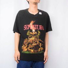 画像3: 90's SEPULTURA USA製 ヘヴィメタル・バンド プリントTシャツ BLACK XL (3)