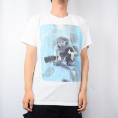 画像2: NIRVANA Kurt Cobain ロックバンド フォトプリントTシャツ L (2)