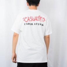 画像3: THE CASUALTIES "UNDER ATTACK" ハードコアパンクバンド アルバムプリントTシャツ L (3)