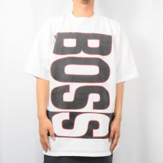 画像2: 90's BOSS USA製 ロゴプリントTシャツ XL (2)