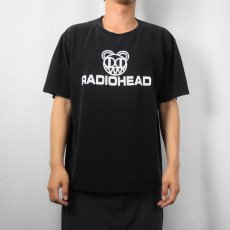 画像2: 90〜2000's RADIOHEAD ロックバンドプリントTシャツ BLACK L (2)